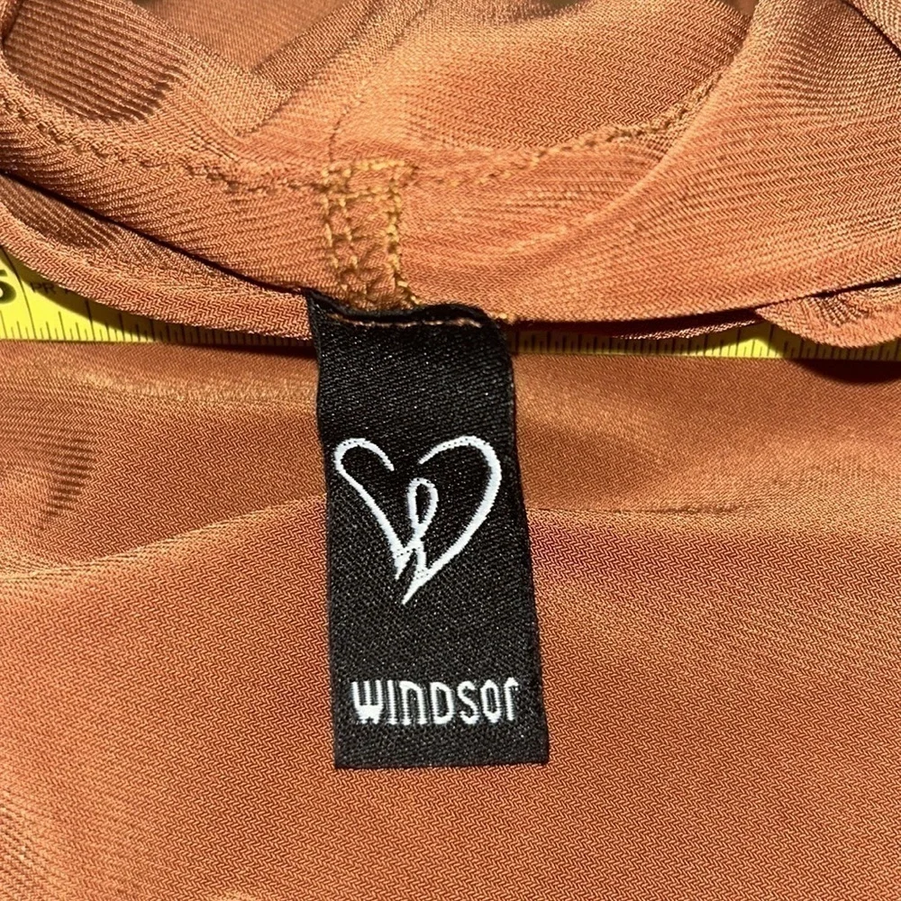 Windsor: Bodycon Dress in Cognac: Size S/M - Picture 6 of 7